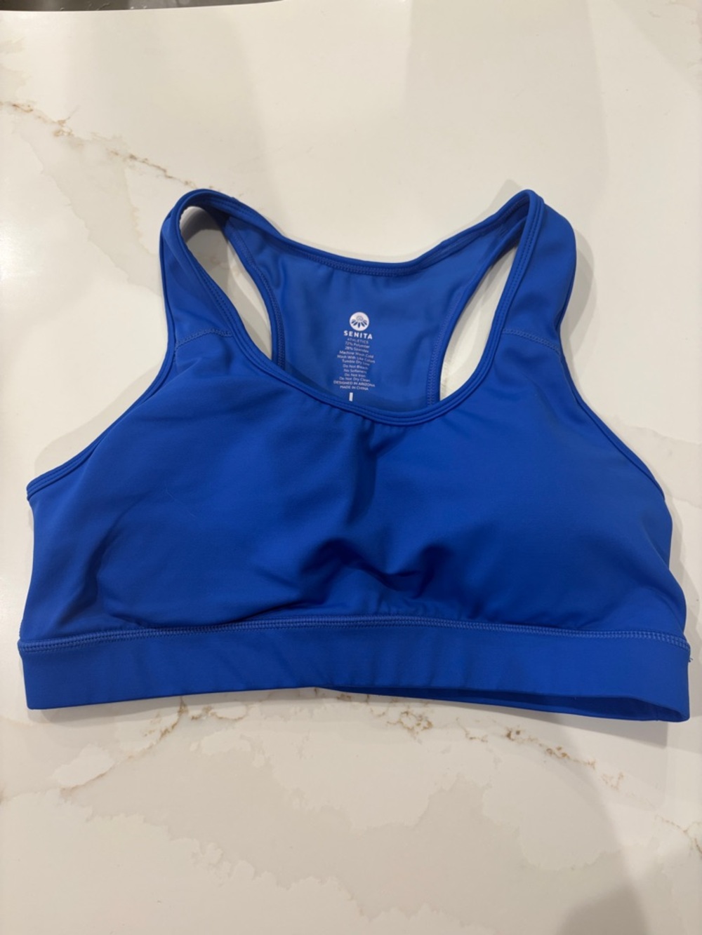 Senita Athletics Cobalt Blue Racerback Sports Bra “Sarah”